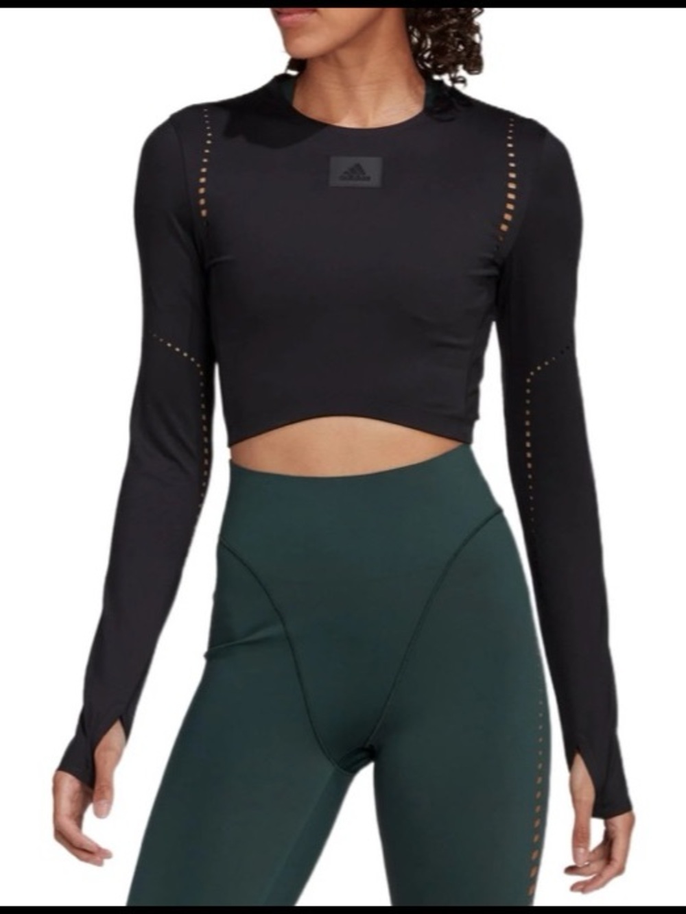 adidas Boa short long-sleeved T-shirt In-line design the pull-on Black Long Slee